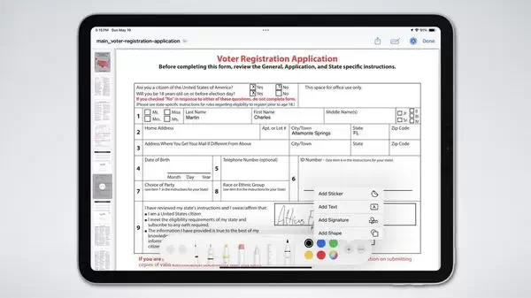 如何在 iPhone 和 iPad 上填写和签署 PDF 表格插图2