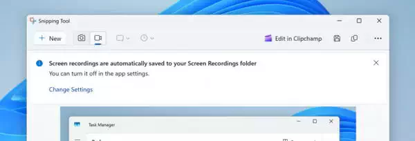 Canary 和 Dev Insiders 的新版截图工具添加了屏幕录制自动保存功能插图1