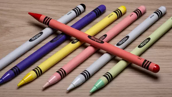 ColorWare 定制版 Apple Pencil Pro 图赏：像蜡笔一样