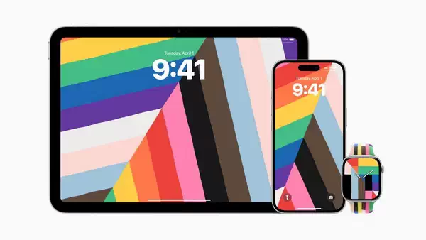 iOS 18.5 更新包含新的 Pride Harmony 壁纸