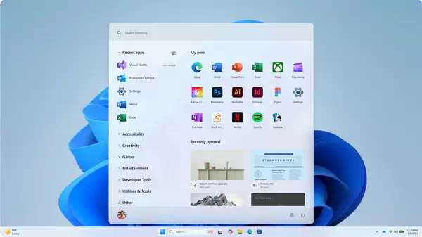 Windows 11 采用全新的 “开始菜单“ 原型内容曝光