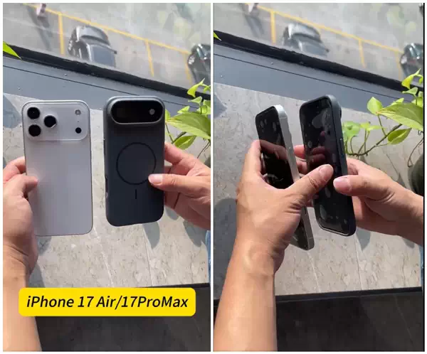 提前感受iPhone 17 Air戴壳效果：摄像头凸起明显