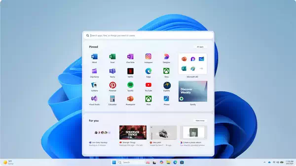 Windows 11 采用全新的 “开始菜单“ 原型内容曝光