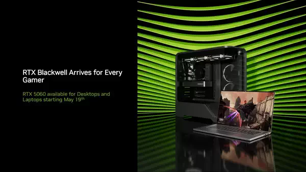 英伟达 RTX 5060 8G 显存版发布：售价 299 美元