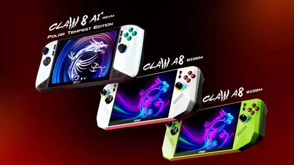 微星Claw 8首次采用AMD锐龙Z2 Extreme处理器