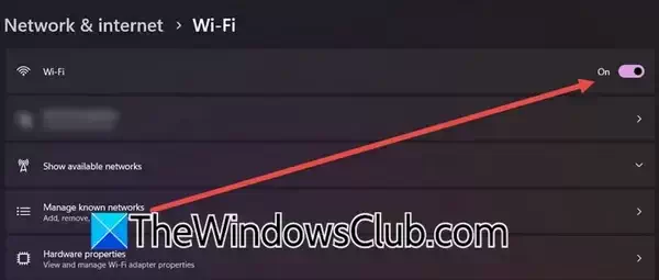 查看 WiFi 或以太网是否被禁用