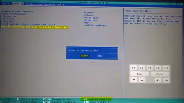 重置 BIOS