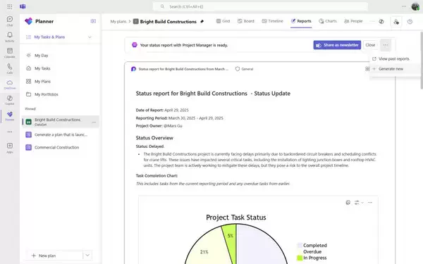 Microsoft Planner 将新增一项为您节省时间的功能