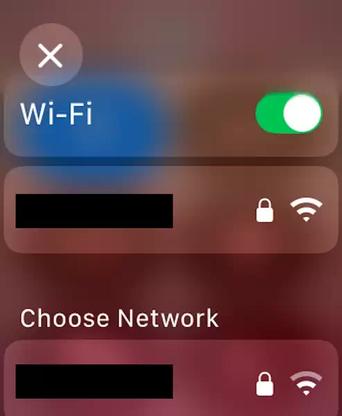 5、长按 Wi-Fi 图标选择网络